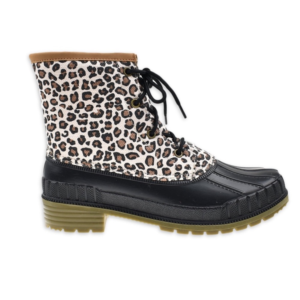 NEW Leopard Print Duck Boots